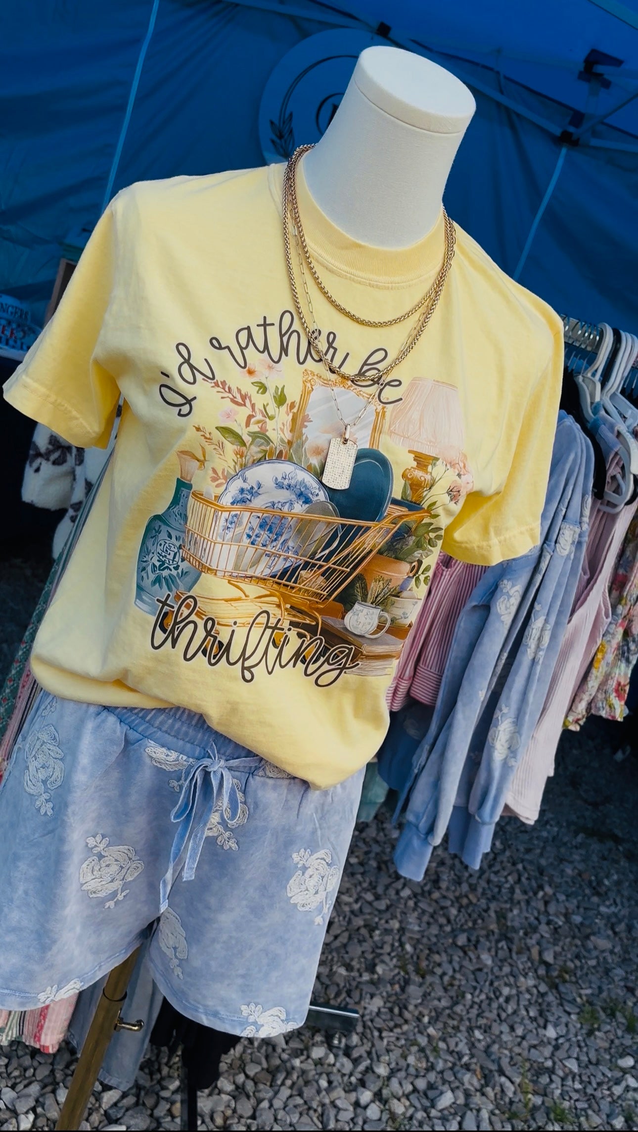 Blue Skies Embroidered Shorts