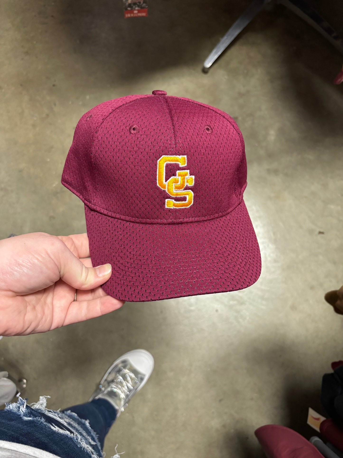Maroon GS poll jersey hat