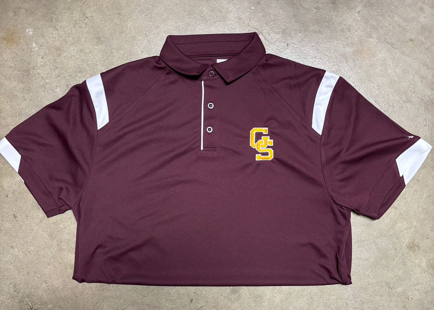 GS maroon polo
