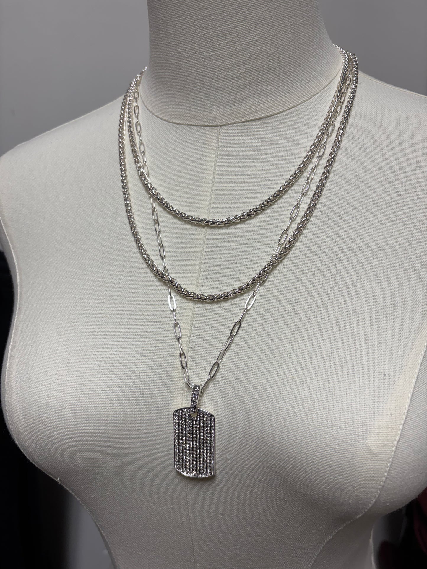 Street Luxe Necklace (silver) detachable