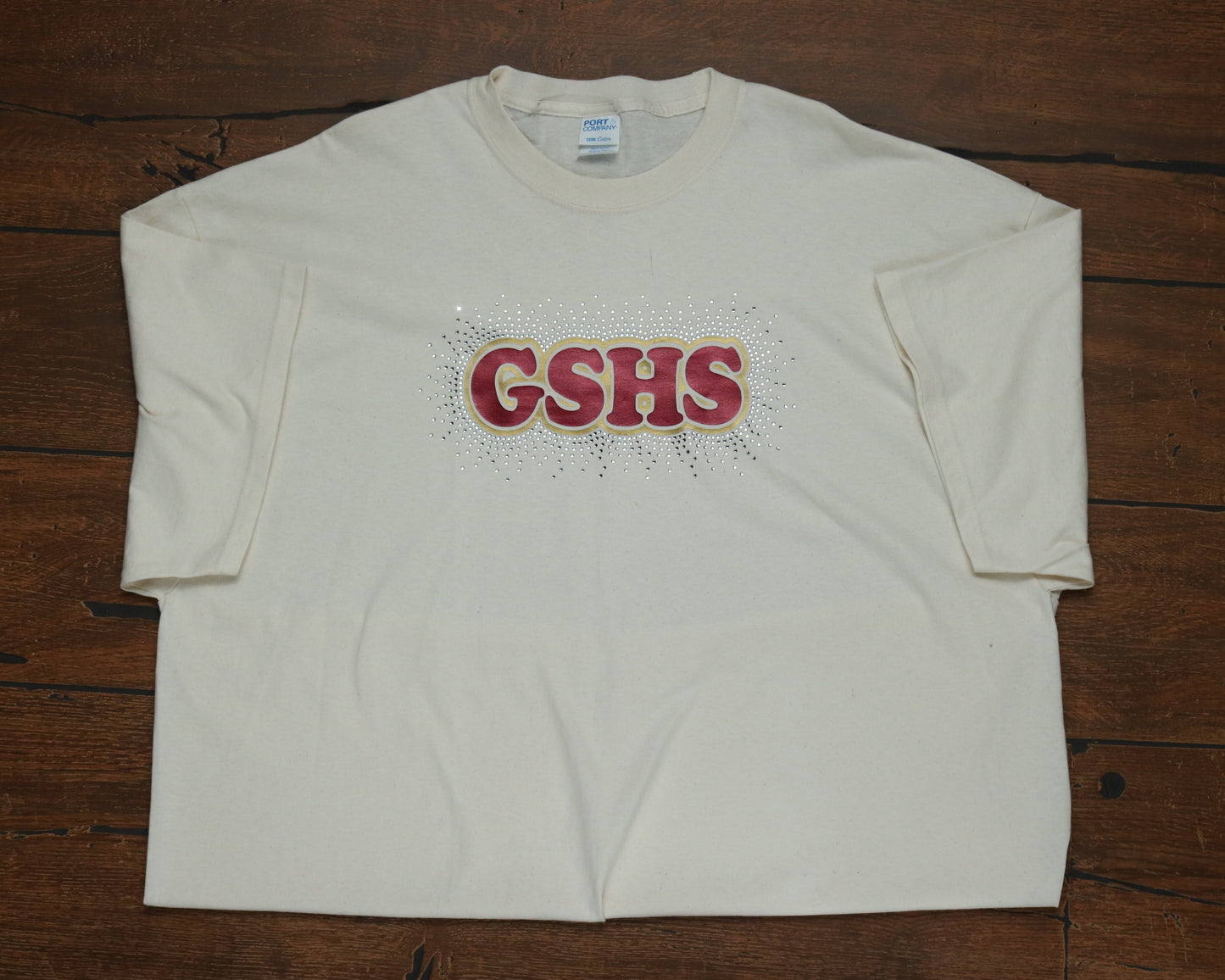 Maroon Metallic GSHS with rhinestone border