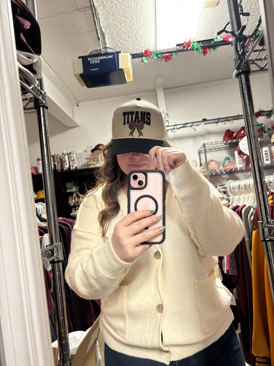 Titans Leopard Bow Hat