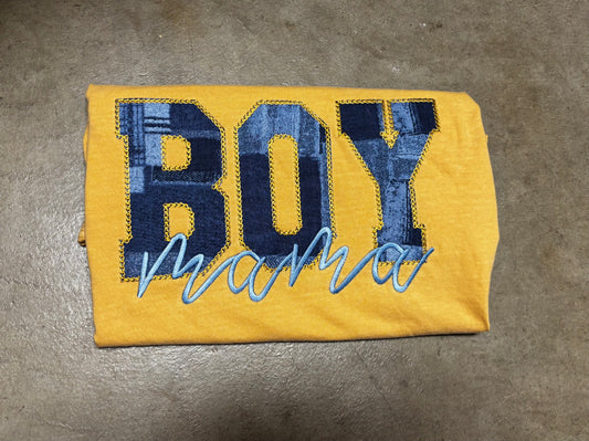 Blue Jean BOY mama Appliqué