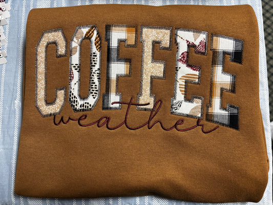 Coffee Weather Appliqué