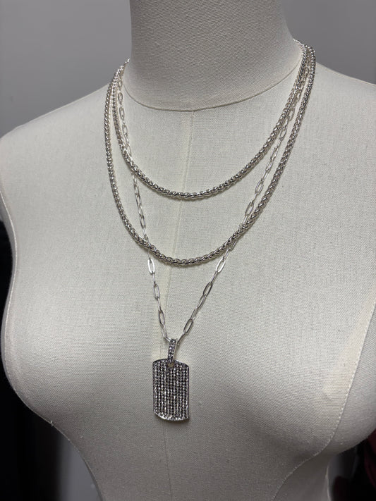 Street Luxe Necklace (silver) detachable