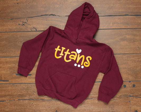 Titans with heart hoodie