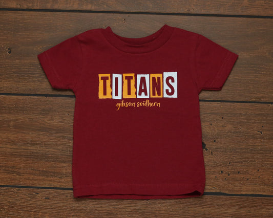 BABY Stamped Titans Gibson southern T-shirt