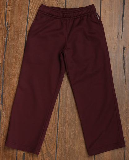 Youth Maroon Fleeced lined pant