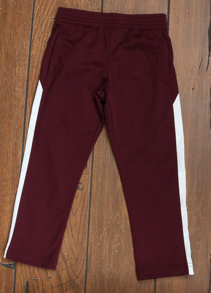 Maroon and white fleeced lined pant
