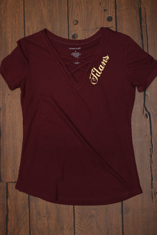 Titans criss cross shirt